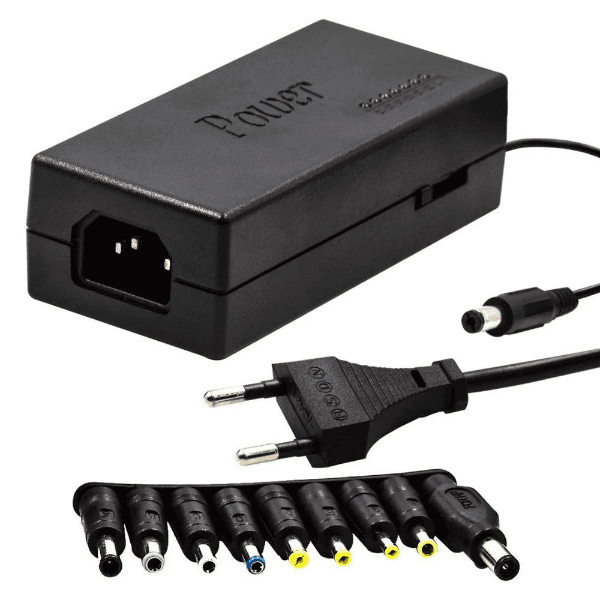 Fonte de Alimentação Universal Sharia Adaptor / 9 Conectores / 120W / Bivolt - Preto
