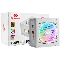 Fonte de Alimentação Redragon GC-PS006W-1 750W ATX / RGB / Modular / 80 Plus Gold - Branco