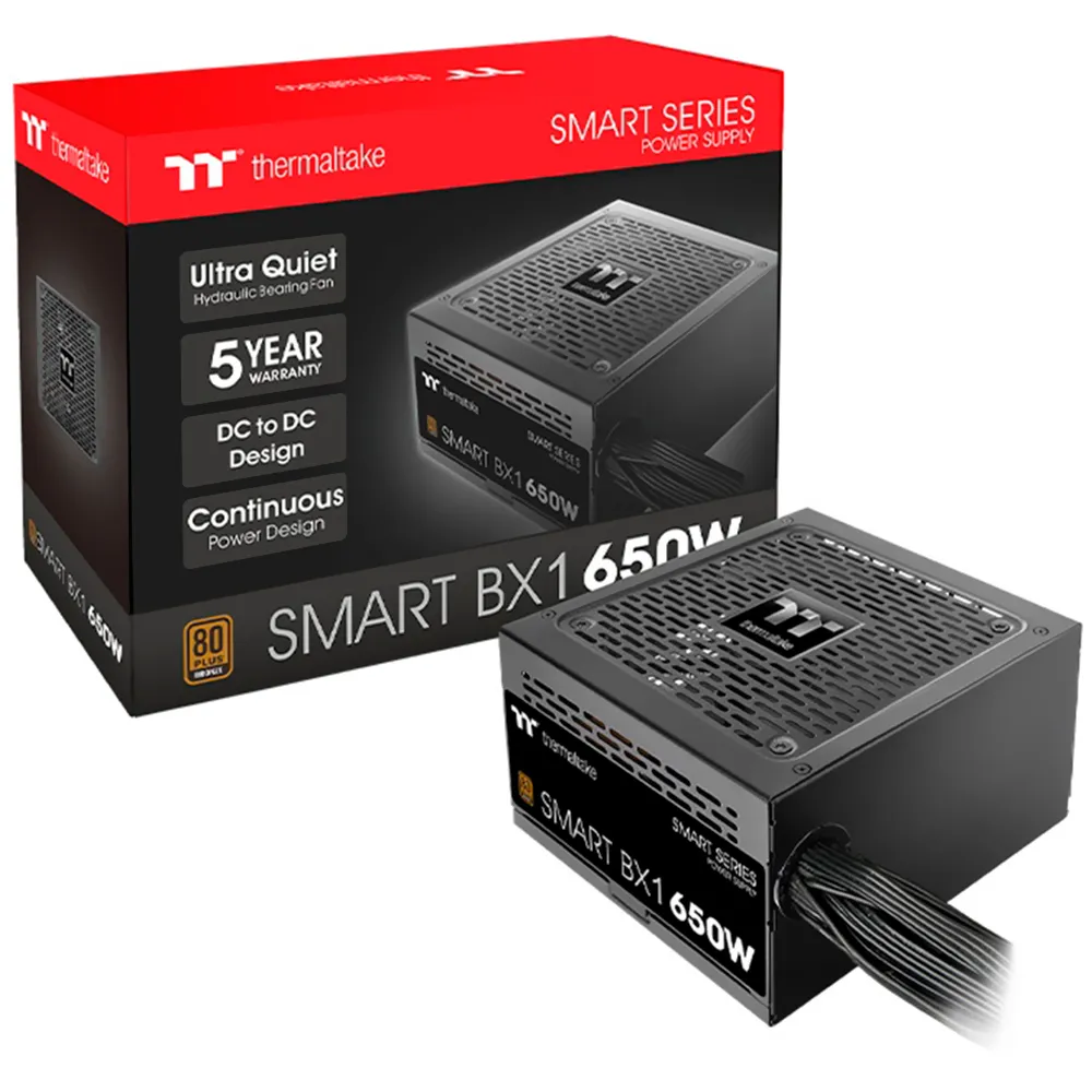Fonte Thermaltake Smart Bx1 650W Atx Não Modular 80 Plus Bronze
