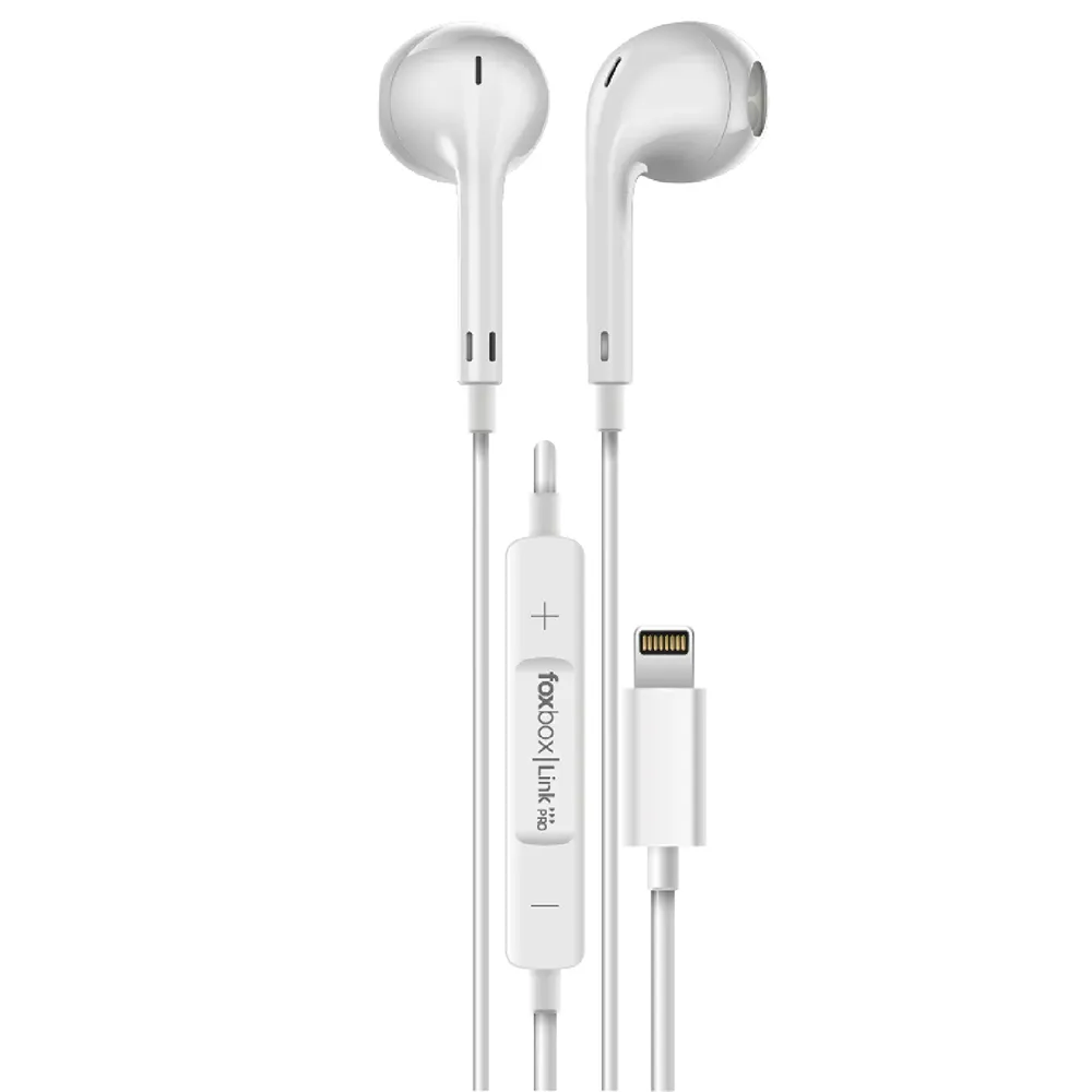 Fones de Ouvido Foxbox Boost Link Pro Lightning C/microfono Branco