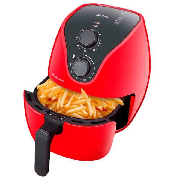Fritadeira Elétrica Multilaser CE083USA 4 Litros 1500W 110V Vermelho