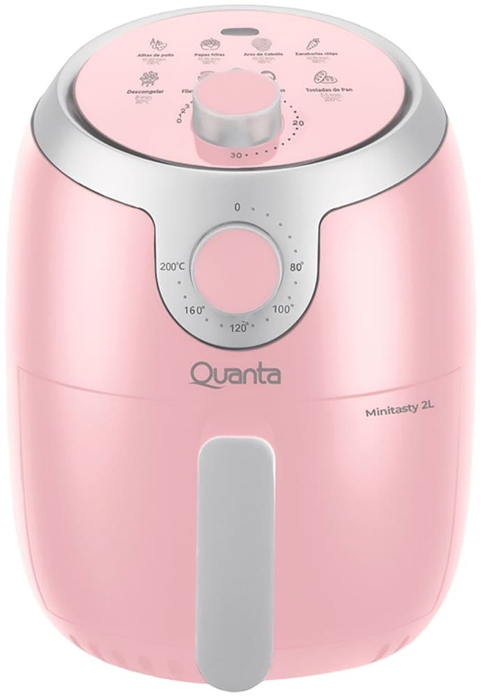 Fritadeira Elétrica Quanta Minitasty 2L 1000 Watts 220V Rosa