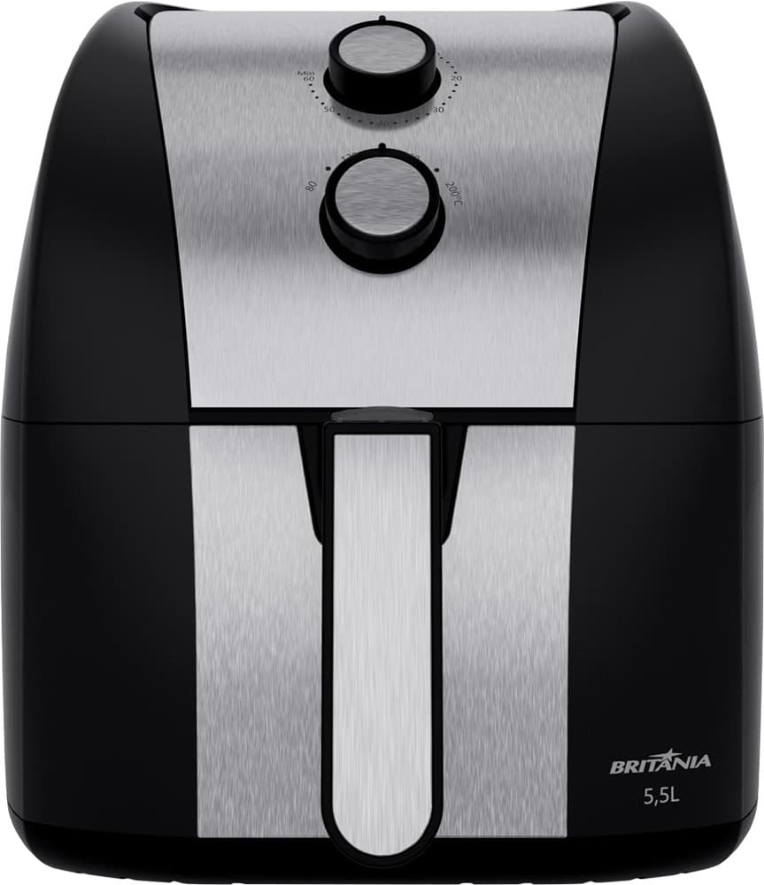 Fritadeira Elétrica Britania Air Fryer 5.5L 1500W Preta