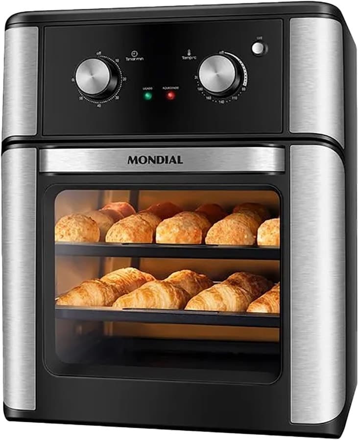 Fritadeira e Forno Elétrico Mondial Afon-12L-Ab 12L 2000W 110V/60Hz