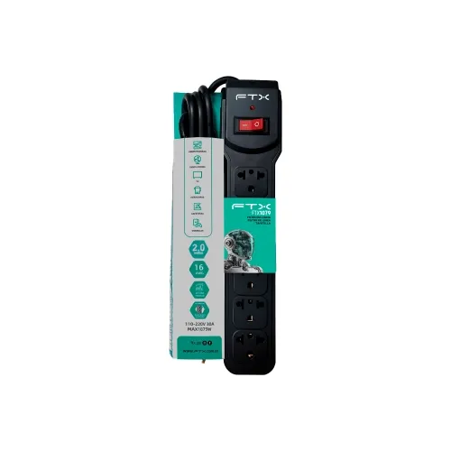 Filtro de Linha Ftx 6 Tomadas Nema Eur