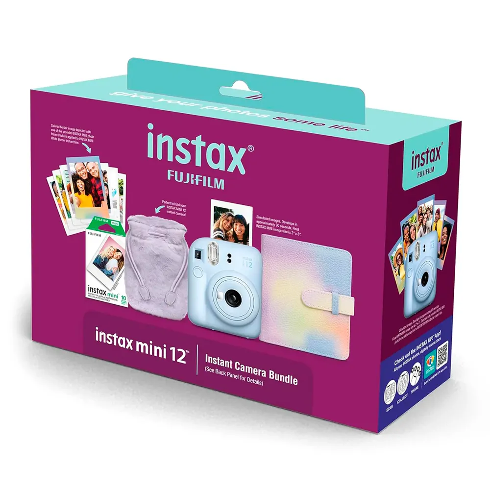 Instantâneas Fujifilm Instax Mini 12 Pastel Blue Holiday Bundle