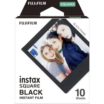 Filme Fujifilm Instax 10 Pack para Instax Square Preto