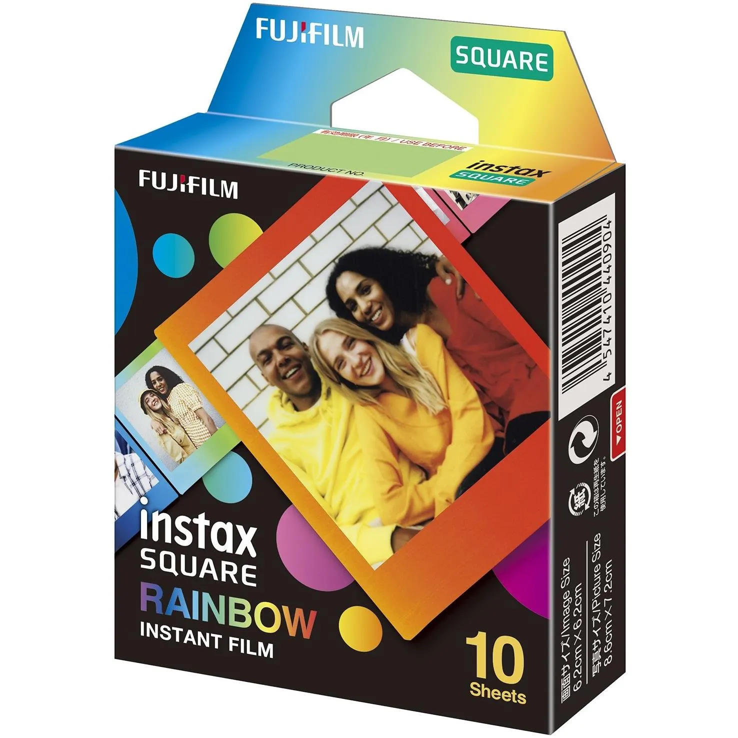 Filme Fujifilm Instax 10 Unidades para Instax Square Rainbow