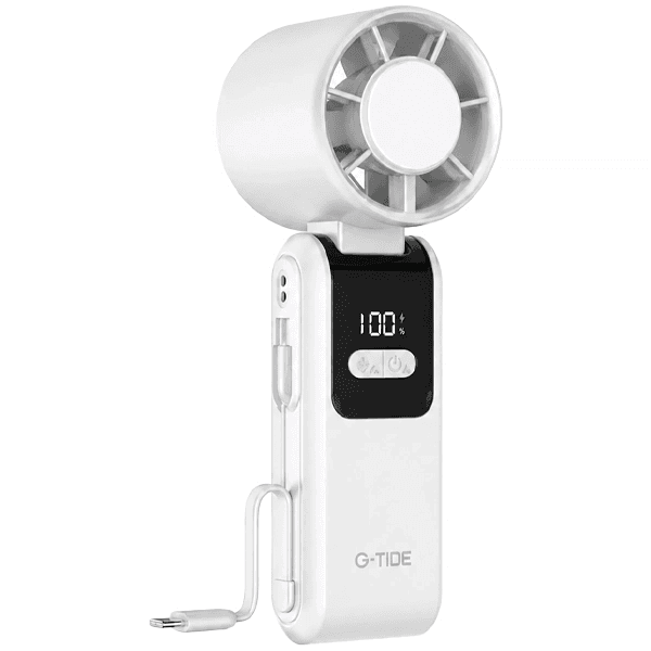 Ventilador G-Tide Mini Fh02 Recarregável Branco