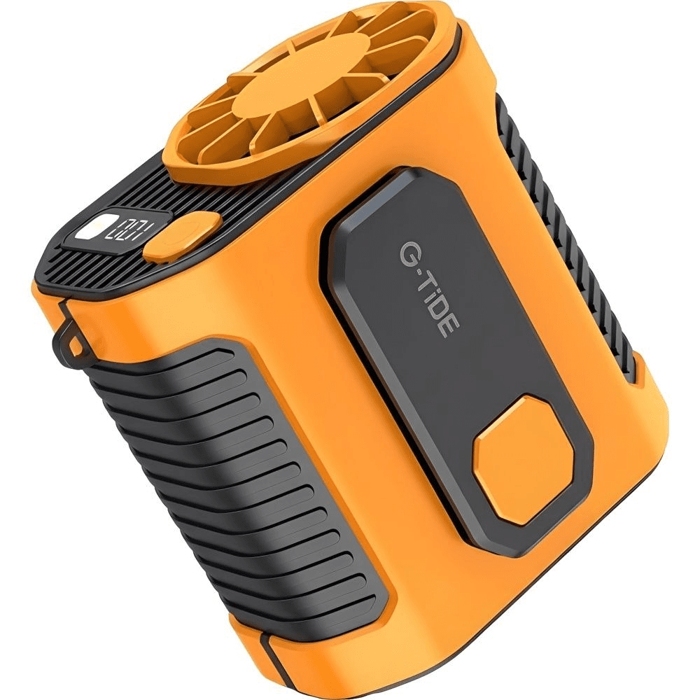 Mini Ventilador G-Tide Fw02 5V Recarregável Laranja