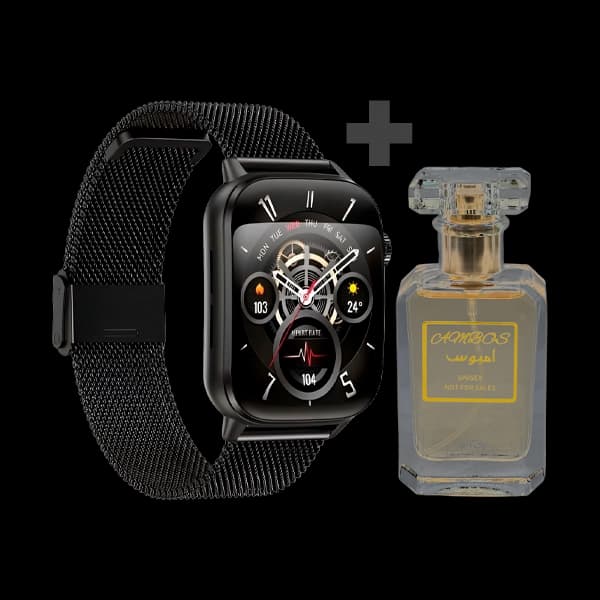 Smartwatch G-Tide S6 Pro Black + Ambos Perfume