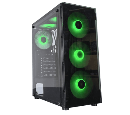 Gabinete Gamer Satellite 1600K Atx 6 Cooler RGB Preto
