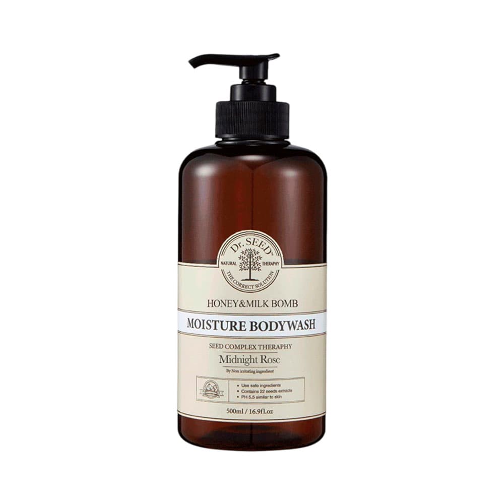 Gel de Banho Dr.Seed Honey & Milk Bomb Moisture Midnight Rose 500ml
