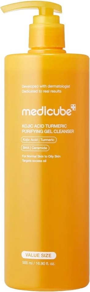 Gel de Limpeza Purificante Medicube com Ácido Kójico e Cúrcuma - 500mL