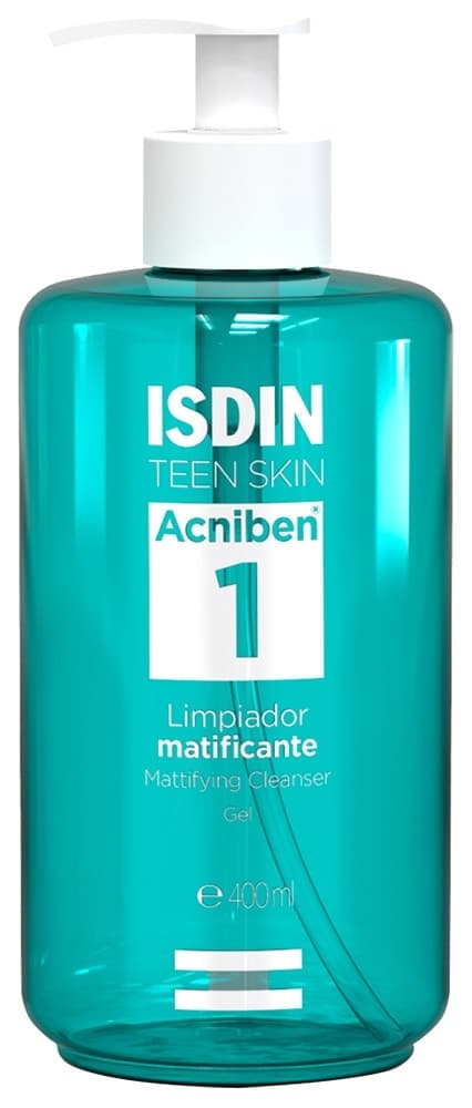 Gel de Limpeza Isdin Acniben Mattifying Cleanser para Pele Oleosa 400mL