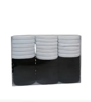 Geral Goma Para Cabelo K61750-2 40PCS Preto/Branco