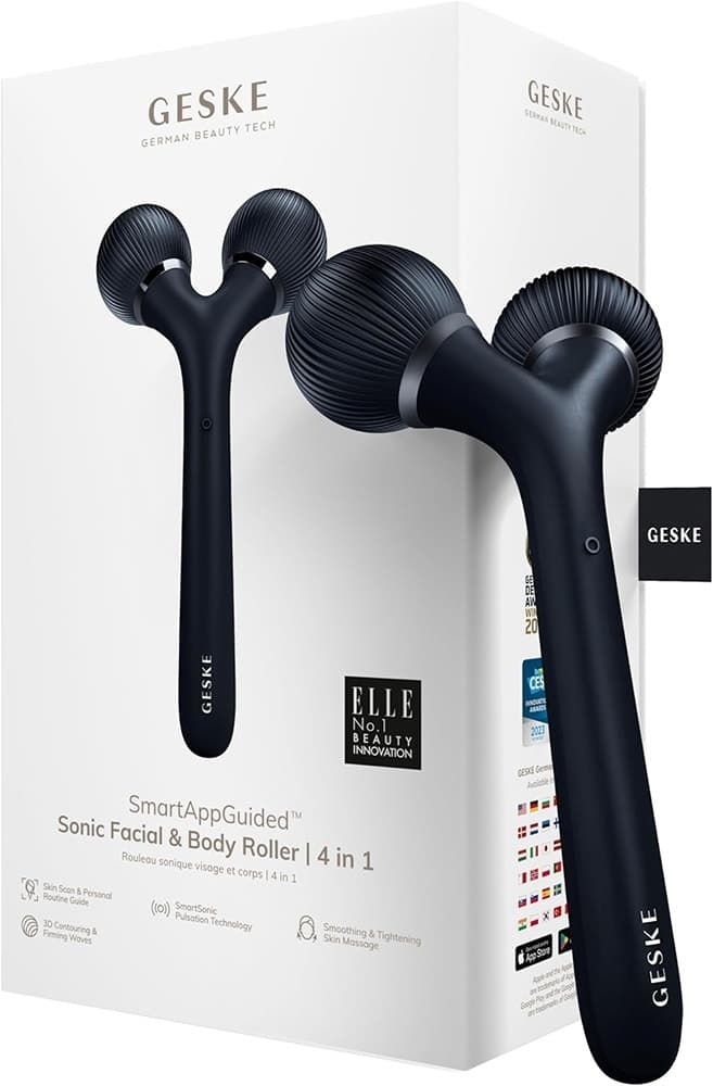 Geske Sonic Facial Body Roller 4 Em 1 - Preto
