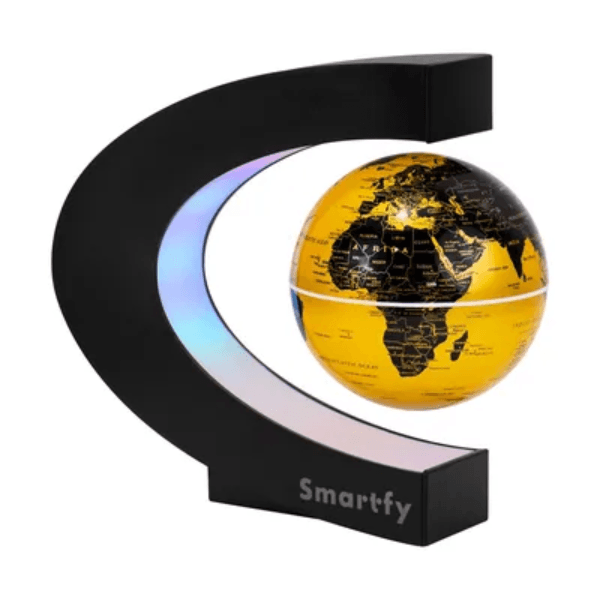 Globo de Levitação Smartfy GB02G Mapa Mundi 10.6Cm com LED Bivolt Dourado