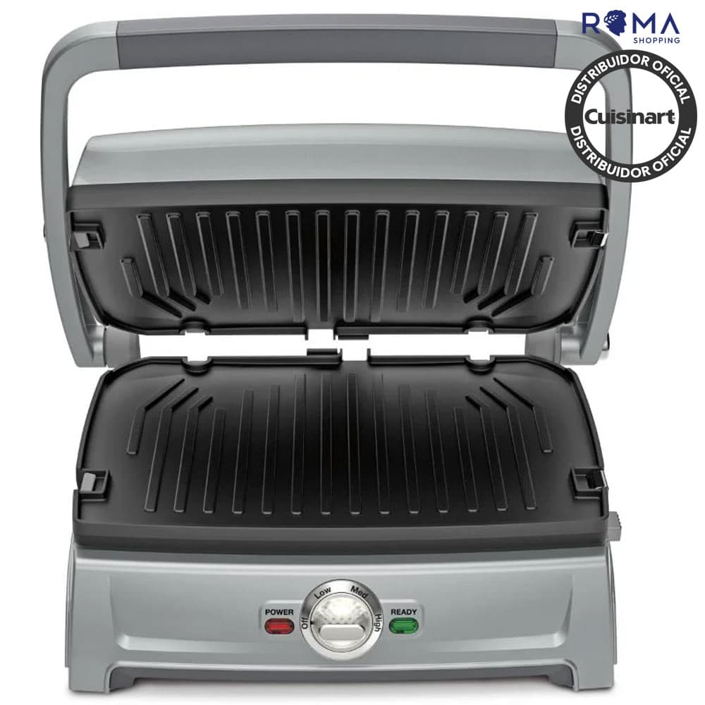 Sanduicheira Grill Cuisinart GR102AL Multifunção 5 Em 1 1400W 110V Prata
