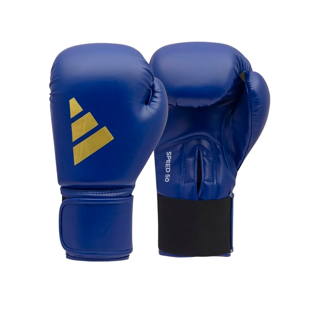 Luvas de Boxe Adidas Adisbg50 Speed 50 10 Onças Azul/Dourado