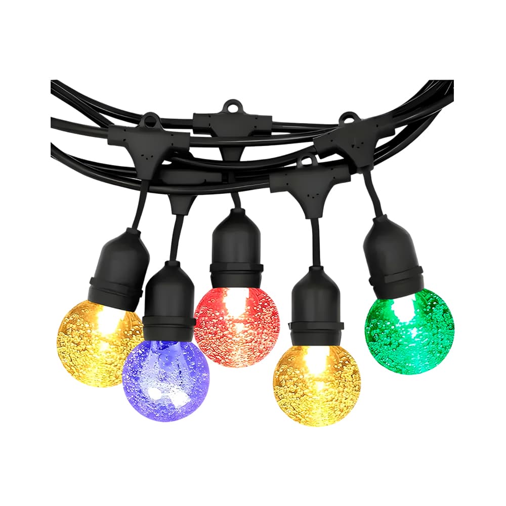 Guirlanda de Luzes Ecoviille Ev50-Qp-1 LED Prolongável RGB Ip65 5M 10 Globos LED