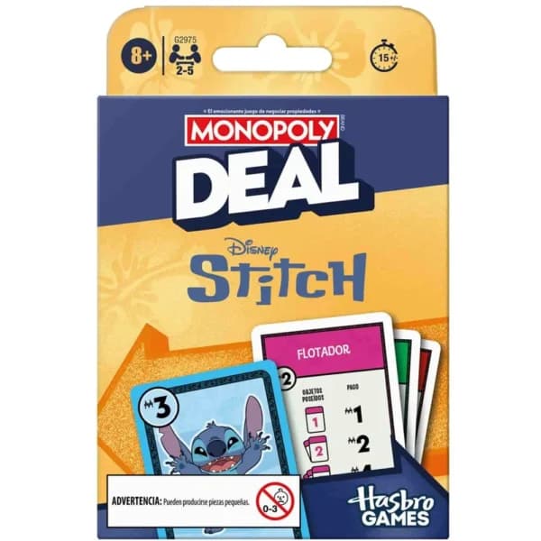 Jogo de Cartas Hasbro Monopoly Deal Stich