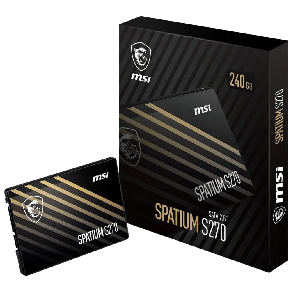 SSD Msi Spatium S270 240GB SATA Iii 2.5" 500/450MB/s