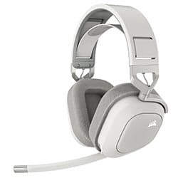Fones de Ouvido Gamer Corsair Hs80 RGB Wireless - Branco / Cinza