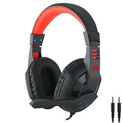 Headset Gamer Redragon Ares H120 Com Fio Preto/Vermelho