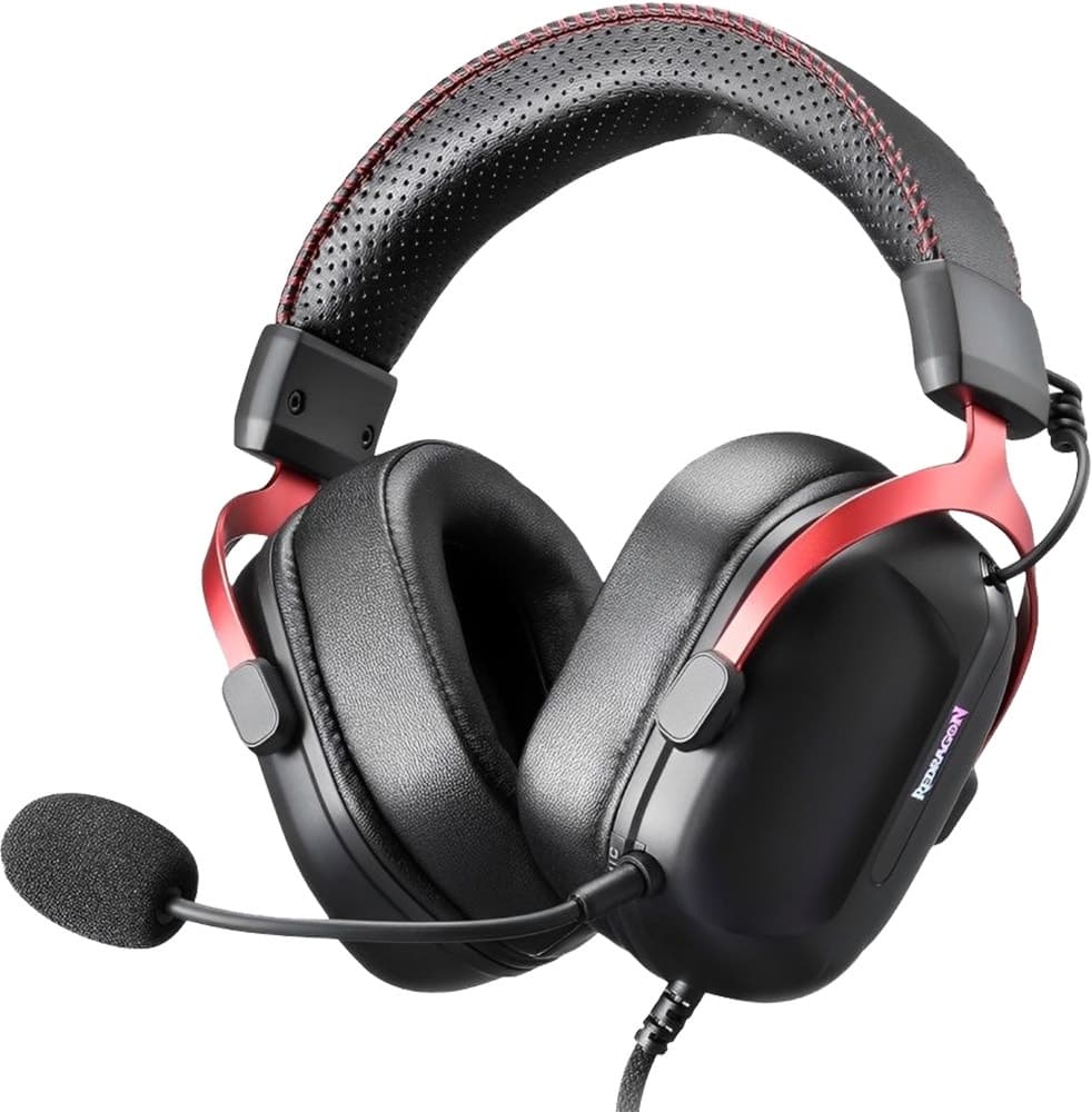 Headset Gamer Redragon H312 Cybill / Com Fio - Preto / Vermelho