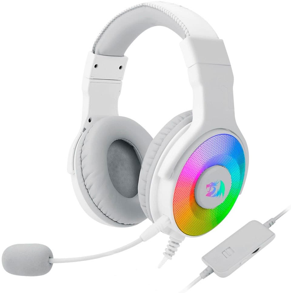 Fone de Ouvido Redragon Pandora H350W- RGB Branco