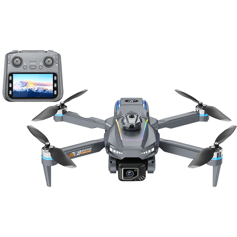 Drone Hetzer Eirl Ae19 C/CONTROLE/TELA/90°/150M/2BAT./ Silver