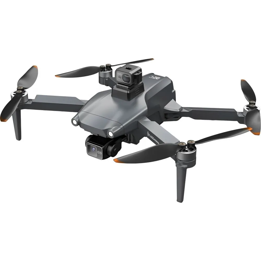 Drone Hetzer Eirl L600-1 Pro Tela, GPS, 90°, 2 Baterias Cinza