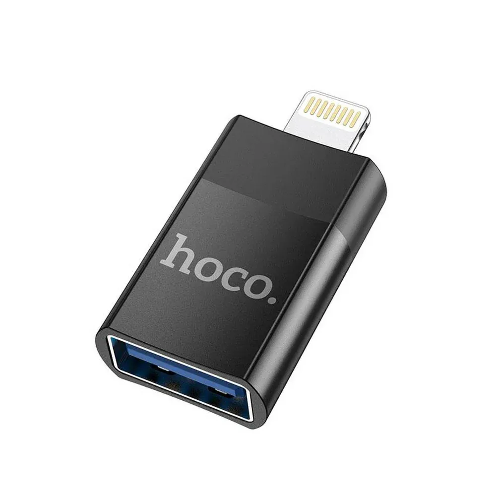 Adaptador Hoco Ua17 Lightning para USB-A Preto