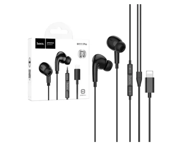Fones de Ouvido Hoco M111 Pro Lightning Preto