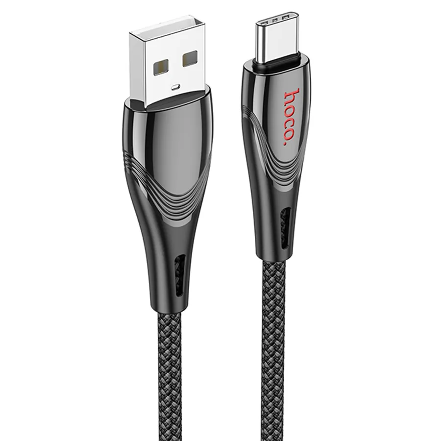 Cabo Hoco U133 USB A USB-C Preto