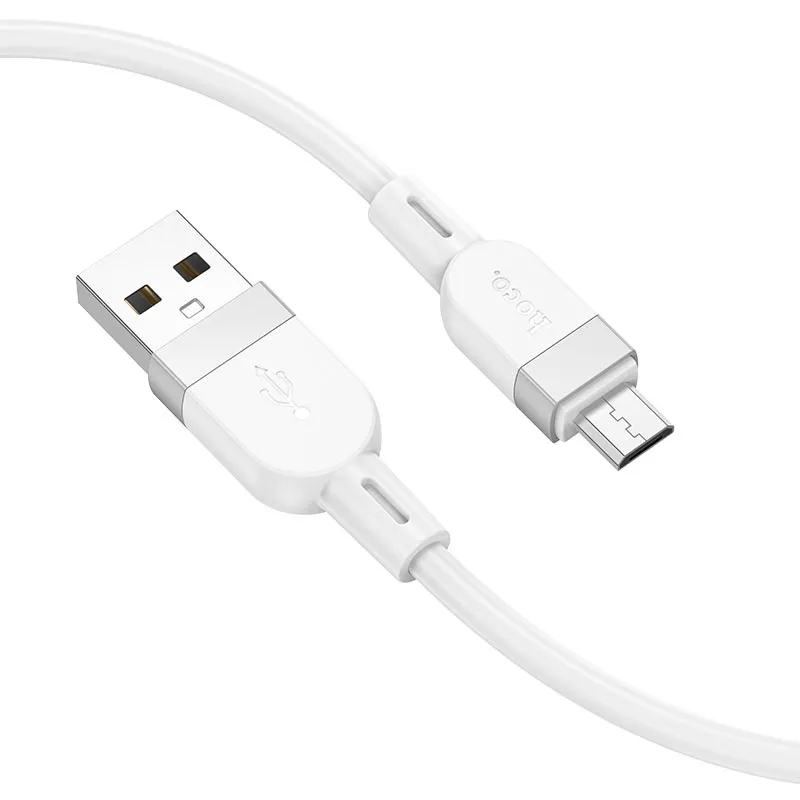 Cabo Hoco X109 USB A Micro USB Branco