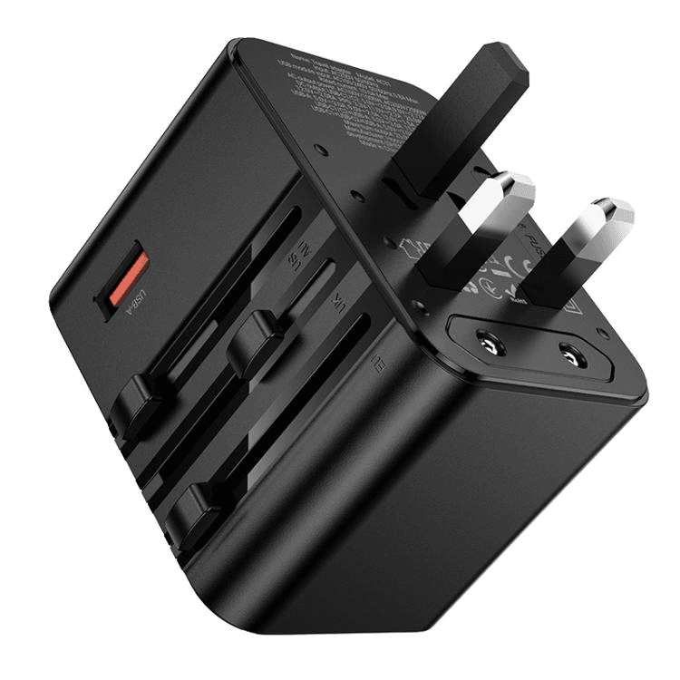 Carregador Hoco Ac31 PD25W USB-A/USB-C 3 Portas Universal Preto
