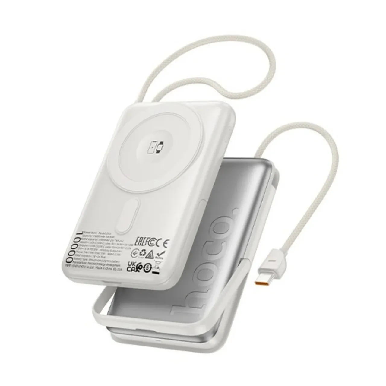 Power Bank Hoco Q43 C/pantalla 10000mAh Silver