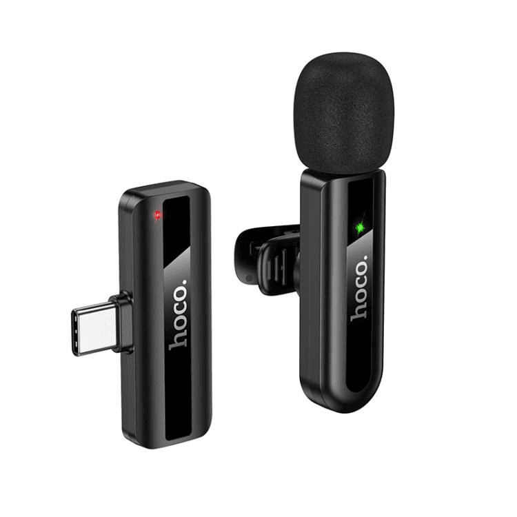 Microfone Sem Fio Hoco L20 USB-C
