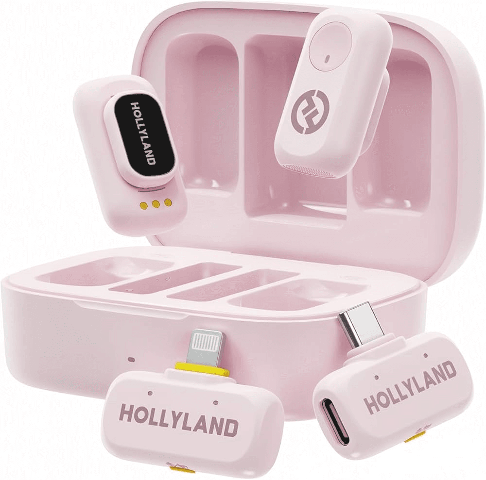 Microfone Hollyland Lark A1 Combo USB-C/iPhone Pink