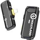 Microfone Sem Fio Hollyland Lark C1 Solo para iPhone Preto