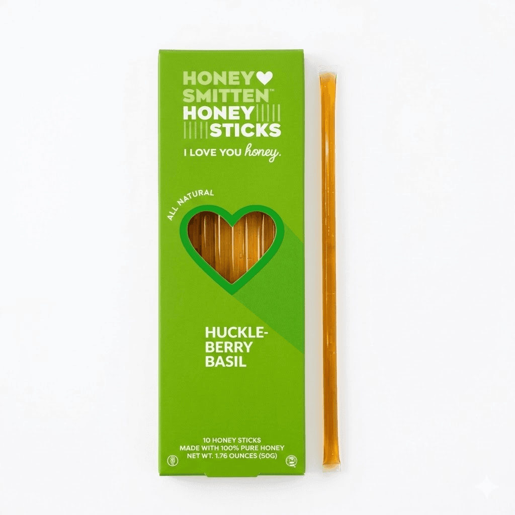 Snacks Honey Smitten Palitos De Miel Huckleberry Basil 50G