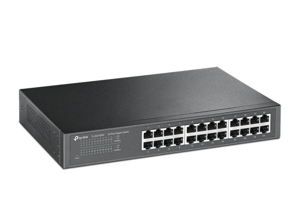 Switch Tp-Link Tl-Sg1024 24 Portas 10/100/1000 Rack