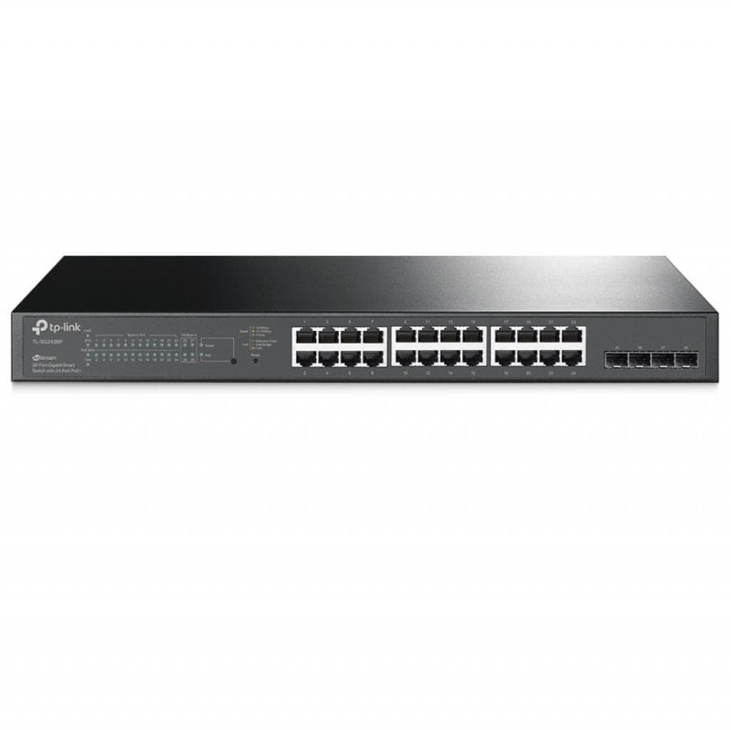 Switch Gerenciável Tp-Link Tl-SG2428P 24 PoE+ 4SFP 56Gbps