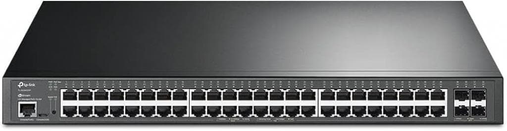 Switch Gerenciável Tp-Link Tl-SG3452XP 48 Portas Gigabit 4 Portas 10GB
