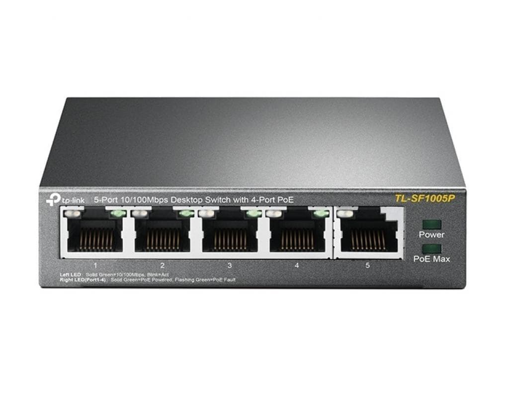 Switch 5 Portas Tp-Link Tl-SF1005P 10/100 4P PoE