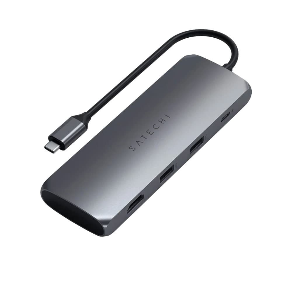Hub Híbrido Satechi St-Uchsem 4 Em 1 + Slot para M.2 USB-C Cinza Espacial