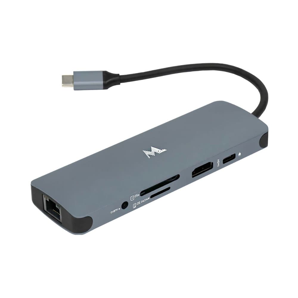 Hub USB-C 9 Em 1 Mtek Ds-91TC Cinza
