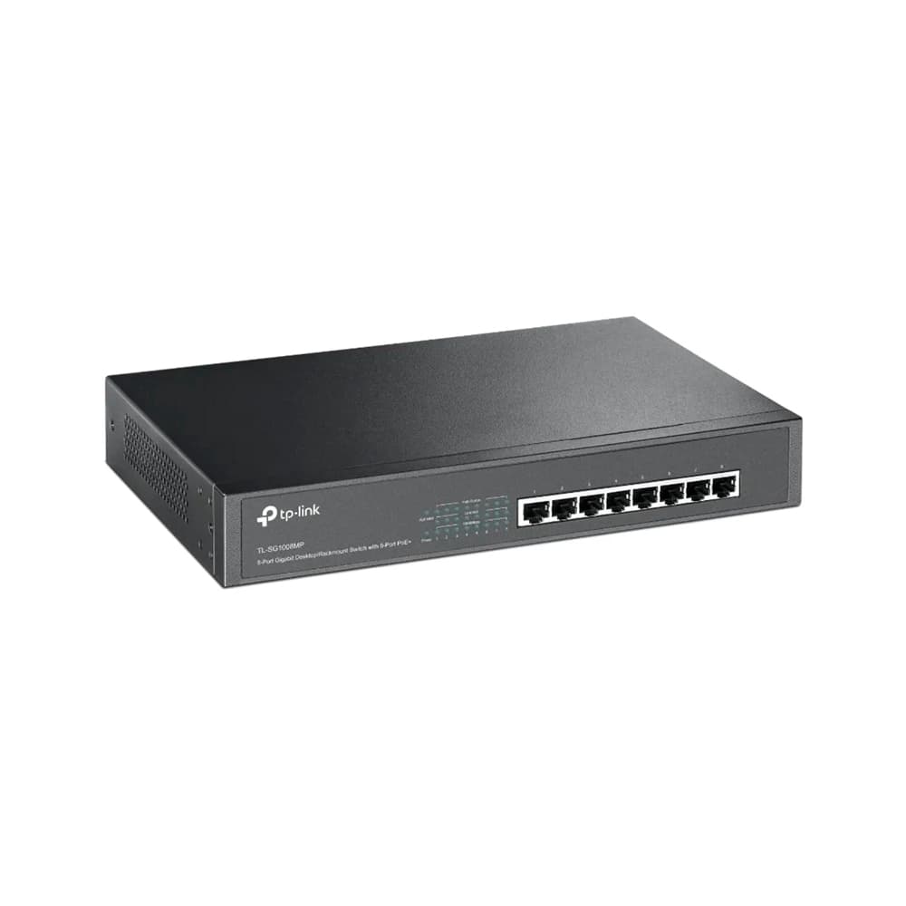 Hub Switch Tp-Link Tl-SG1008MP 8 Portas PoE+ Preto